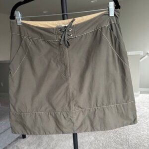 Miniskirt with boardshort-type details